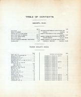 Table of Contents, Adair County 1919
